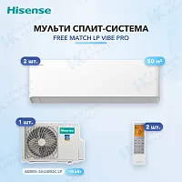 Мульти-сплит система Hisense AMS-18UW4RXPHB00 (x2) / AMW5-36U4RQC LP