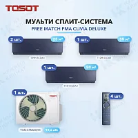 Мульти-сплит система Tosot T09H-SCDA/I (x2) + T12H-SCDA/I (x1) + T18H-SCDA/I (x1) / T36H-FMA2/O
