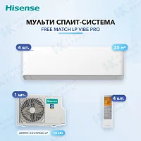 Мульти-сплит система Hisense AMS-12UW4RWUHB00 (x4) / AMW5-36U4RQC LP