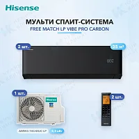 Мульти-сплит система Hisense AMS-12UW4RWUHB00(B) (x2) / AMW3-18U4RJC LP