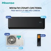 Мульти-сплит система Hisense AMS-09UW4RYCHB00(B) (x4) / AMW4-27U4RJC LP