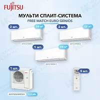 Мульти-сплит система FUJITSU ASYG07KMCC (x2) + ASYG09KMCC (x2) + ASYG14KMCC (x1) / AOYG36KBTA5