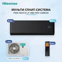 Мульти-сплит система Hisense AMS-12UW4RWUHB00(B) (x4) / AMW5-36U4RQC LP