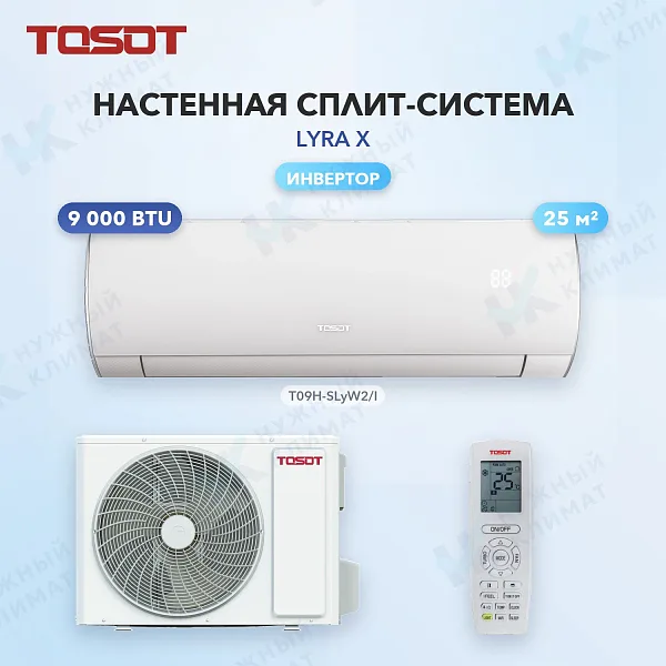 Настенная сплит-система Tosot T09H-SLyW2/I/T09H-SLyW2/O