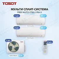Мульти-сплит система Tosot T07H-SLyWA/I (x1) + T09H-SLyWA/I (x3) / T28H-FMA/O