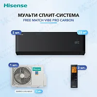 Мульти-сплит система Hisense AMS-09UW4RYCHB00(B) (x2) / AMW3-24U4RJC