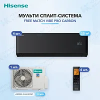 Мульти-сплит система Hisense AMS-09UW4RYCHB00(B) (x4) / AMW5-36U4RQC
